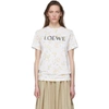 LOEWE WHITE FLORAL LOGO T-SHIRT