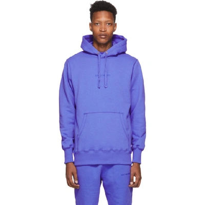 Aimé Leon Dore Aime Leon Dore Blue Logo Hoodie In Amparo Blue