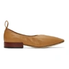 LOEWE TAN SOFT BALLERINA 25 FLATS