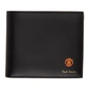 PAUL SMITH PAUL SMITH BLACK MANCHESTER UNITED EDITION VINTAGE ROSETTE WALLET