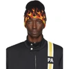 PALM ANGELS PALM ANGELS BLACK BURNING BEANIE