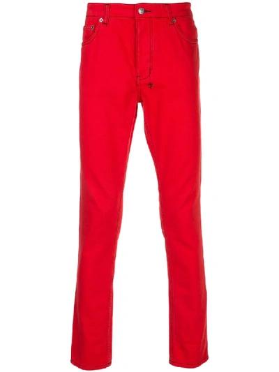 Ksubi Skinny Fit Jeans In Red