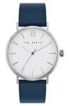 TED BAKER PHYLIPA GENTS LEATHER STRAP WATCH, 43MM,BKPPGS003OU