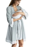 ANGEL MATERNITY NURSING/MATERNITY DRESS, ROBE & BABY WRAP SET,249E