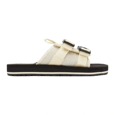 The North Face Off-white Eqbc Sandals In Lq6 Blk/wht