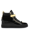 Giuseppe Zanotti Coby High-top Velvet Trainers In Black