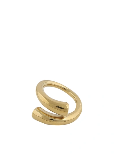 Federica Tosi Ring Tube In Gold Color