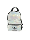 Adidas Originals Holographic Effect Backpack In Silver