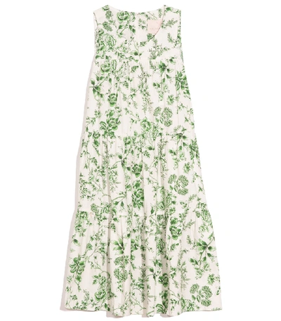 Gal Meets Glam Lisa Dress In Hunter/cream In Multi