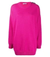 BALENCIAGA Pink Over-size Cashmere Sweater