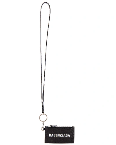 Balenciaga Black Keyring Cash Card Holder