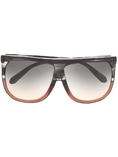 Loewe Gradient Square Acetate Sunglasses In Black