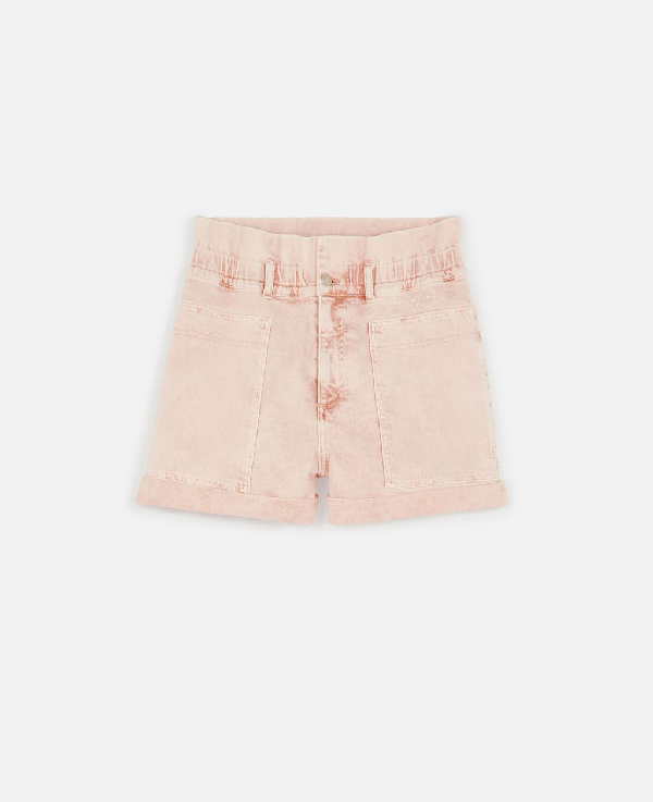 Stella McCartney distressed denim shorts - White