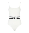 SOLID & STRIPED NINA BELTED SWIMSUIT,14865496