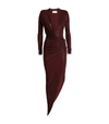 ALEXANDRE VAUTHIER CRYSTAL-EMBELLISHED RUCHED GOWN,15109073