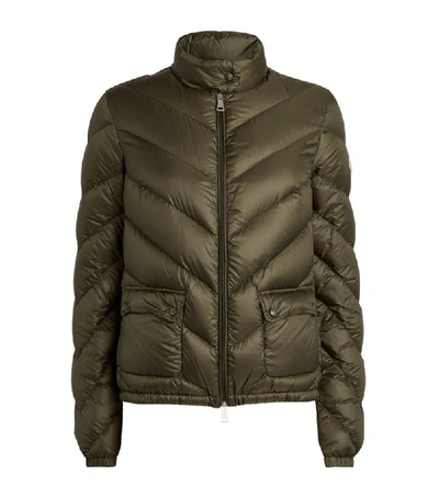 Moncler Lanx Light Down Jacket In Army Green