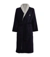 RALPH LAUREN COLOUR-BLOCK POLO PONY dressing gown,15175460