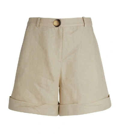 Rejina Pyo Oscar Linen Shorts In Mint
