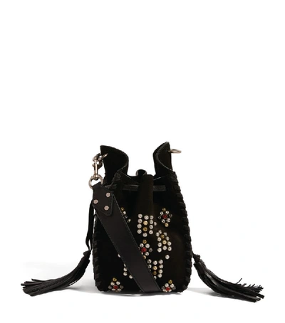 Isabel Marant Suede Embellished Radja Cross-body Bag