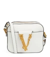 VERSACE LEATHER VIRTUS CAMERA BAG,15206365