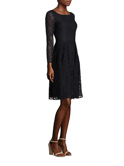 Burberry Liliana Lace Dress In Navy