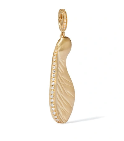 Annoushka Seeds 18ct Yellow Gold And Diamond Sycamore Seed Pendant