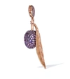 ANNOUSHKA ROSE GOLD AND AMETHYST OLIVE SEED PENDANT,14868177