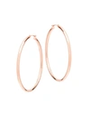 Saks Fifth Avenue 14k Rose Gold Hoop Earrings/2"