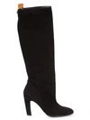 STUART WEITZMAN CHARLIE SUEDE KNEE-HIGH BOOTS,0400010725844