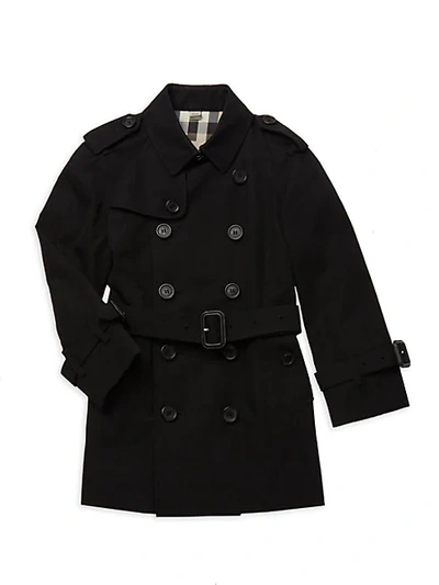 Burberry Little Girl s Girl s Mini Wiltshire Trench Coat In Black ModeSens