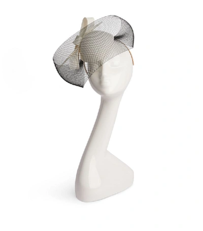 Philip Treacy Bow Pillbox Hat With Round Veil
