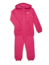 True Religion Little Girl's 2-piece Hoodie & Joggers Set In Hot Pink