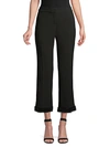 LAFAYETTE 148 WOMEN'S MANHATTAN DOUBLE-FACE FLARE ANKLE PANTS,0400012579881