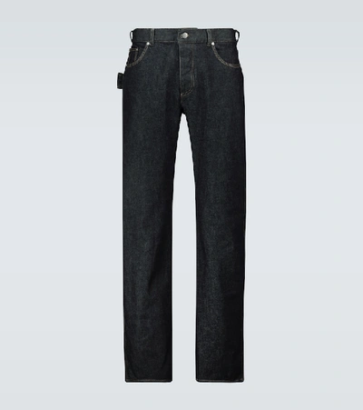 Bottega Veneta Raw Denim Jeans In Blue