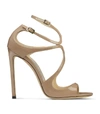 JIMMY CHOO LANCE 115 PATENT SANDALS,15412927