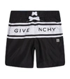 GIVENCHY KIDS LOGO SWIM SHORTS,15349847