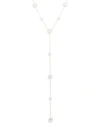 SAKS FIFTH AVENUE MOTHER-OF-PEARL & QUARTZ YELLOW GOLD LARIAT NECKLACE,0400097320756