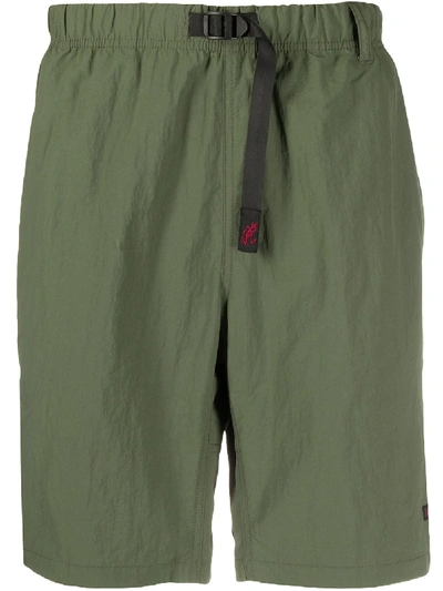Gramicci High-waisted Track Shorts In Green