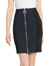 GIVENCHY BICOLOR PUNTO MILANO MINI SKIRT,0400012490856