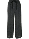 UNDERCOVER SPOTTED WIDE LEG TROUSERS