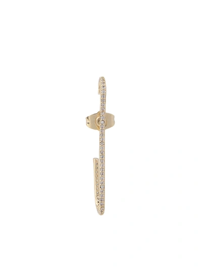 Federica Tosi Kelly Pin Crystal Mono Earring In Gold
