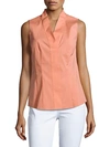 LAFAYETTE 148 EVAN COTTON-BLEND SLEEVELESS TOP,0400093901188