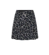 ADAM SELMAN SPORT EMBELLISHED LEOPARD-PRINT MINISKIRT,P00465701