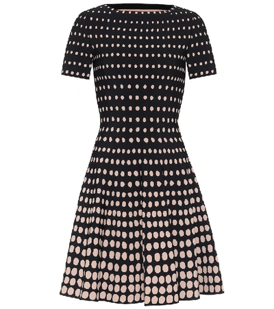 Alaïa Polka-dot Stretch-knit Minidress In Multicoloured