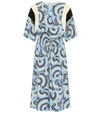 DRIES VAN NOTEN PRINTED MIDI DRESS,P00337778