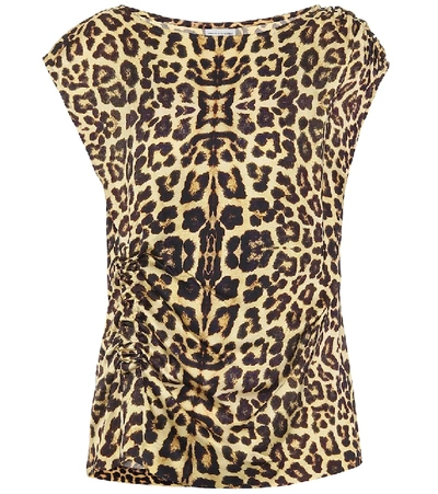 Dries Van Noten Ceto Leopard-print Satin Top