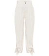 Isabel Marant Gaviao High-rise Cotton Pants In Beige