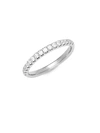 SAKS FIFTH AVENUE DIAMOND AND 14K WHITE GOLD BAND RING,0400098257607