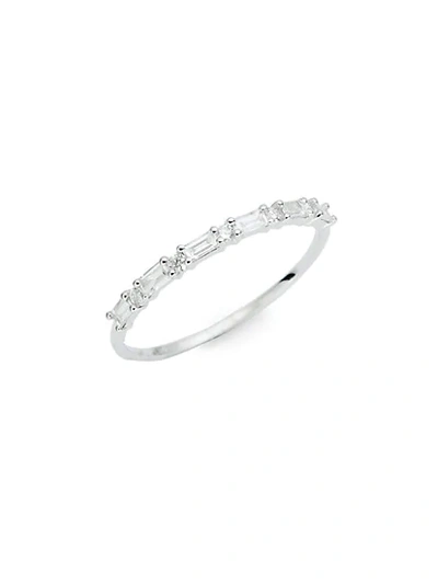 Kc Designs 14k White Gold & Baguette Diamond Ring