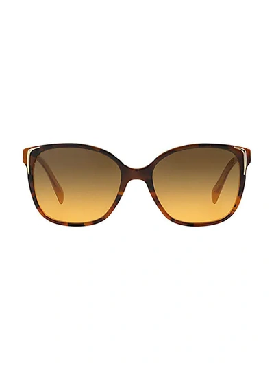 Prada Conceptual Arrow 55mm Square Sunglasses In Havana